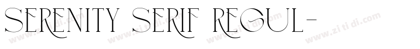 Serenity Serif Regul字体转换 Serenity Serif Regul字体转换
